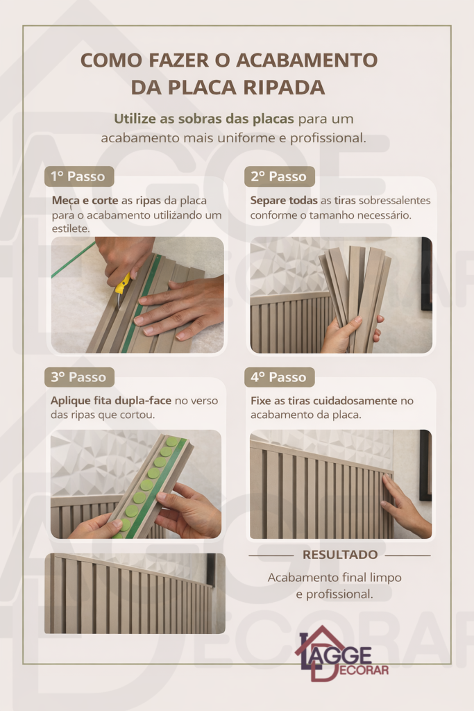 passo a passo instalação painel ripado