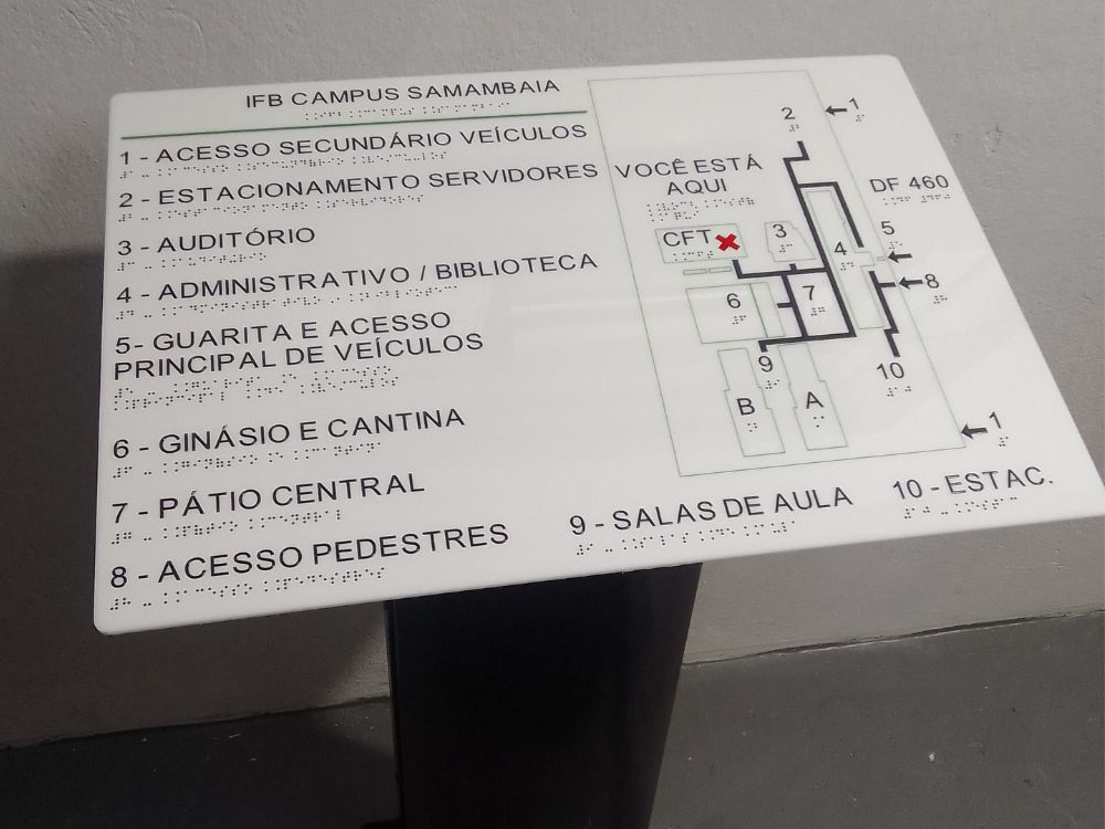 O que é mapa tátil